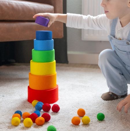 Kullerbunt – Sortierspiel mit Holzpinzette ab 3 Jahren