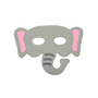 Elefant Filzmaske