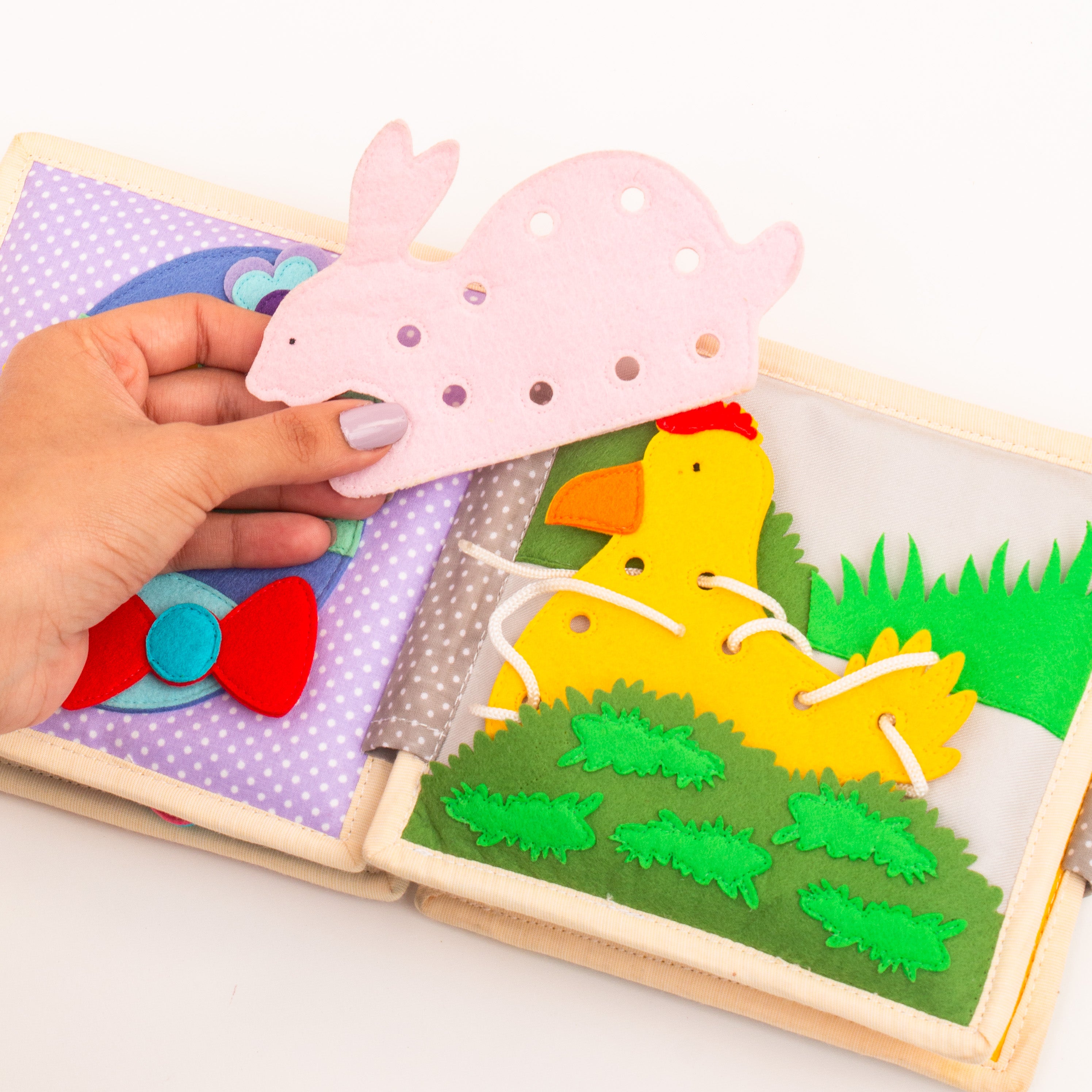 Funny Bunny- 6 pages Mini Quiet Book 