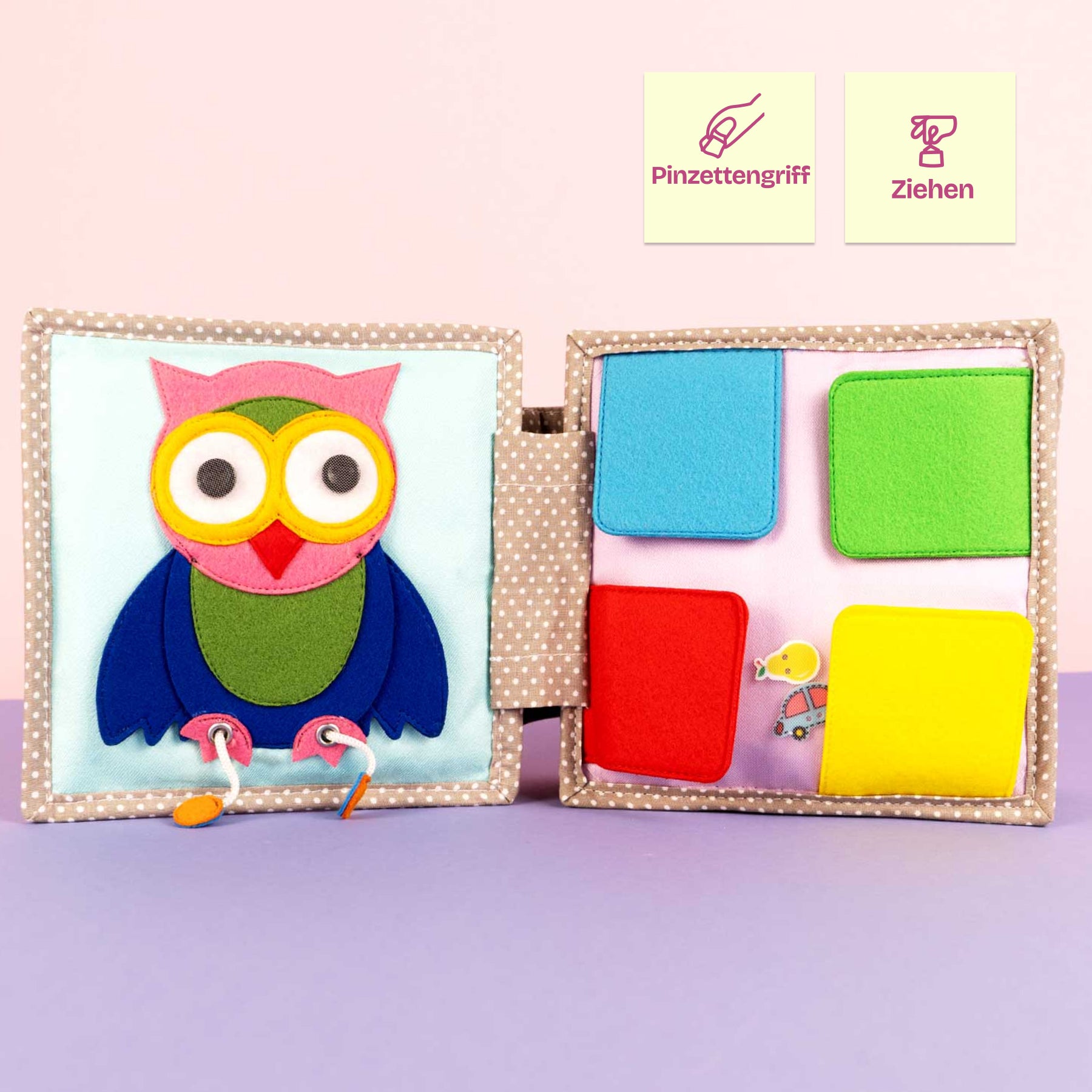 Peek-a-Boo – 6 Seiten Mini Quiet Book