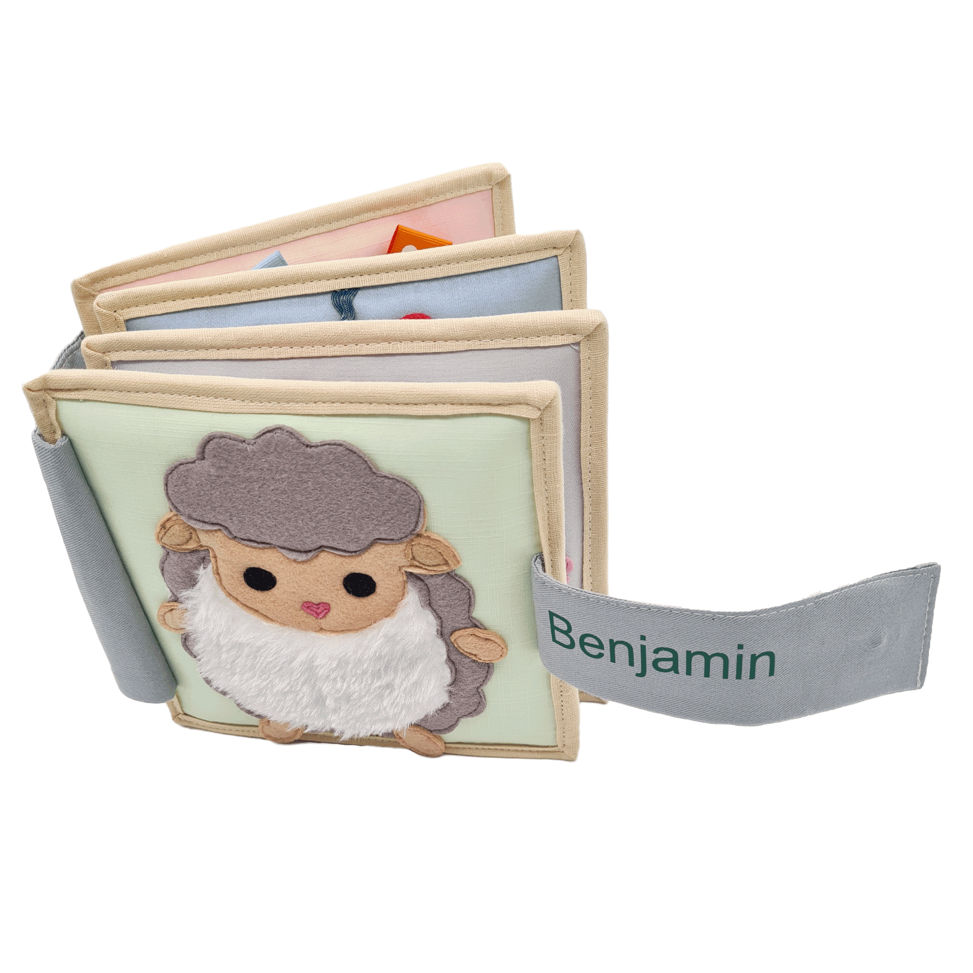 Happy Sheep - 6 Seiten Mini Quiet Book